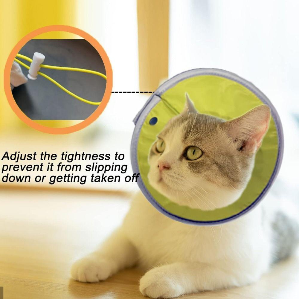Lightweight Elizabethan Collars Anti-bite Cat Wound Recovery Sleeve Cute Cat Cone Collar Dogs