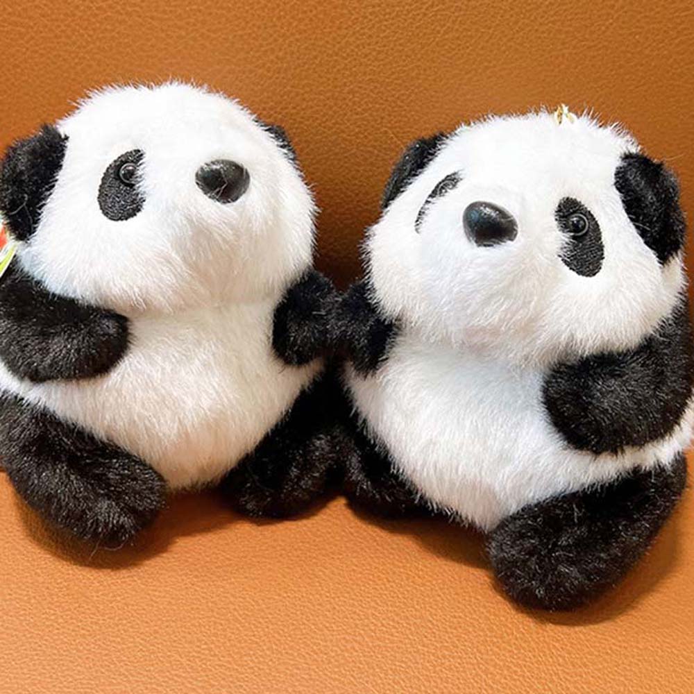 Ключи Аксессуары Мультяшная Панда Брелок Мягкая Набивная Панда Сумка Подвеска Игрушки Подарки