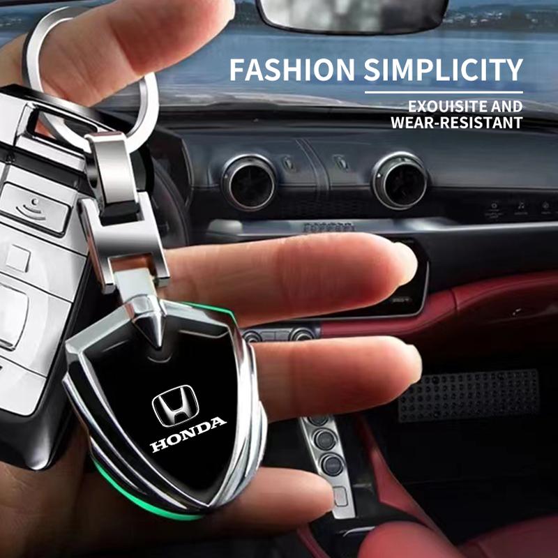 3D Metal Car Keychain Key Chain Ring Key Holder Styling Car Accessories For Honda Fit Mugen Insight Type S R VTEC DOHC Modulo Vezel Legend RR