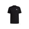 Solid Color Logo Casual Short Sleeve T-Shirt Men Tops Black GM2090