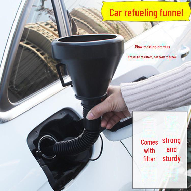 Фильтр-воронка автомобильная и мотоциклетная с телескопическим шлангом для бензина и масла.