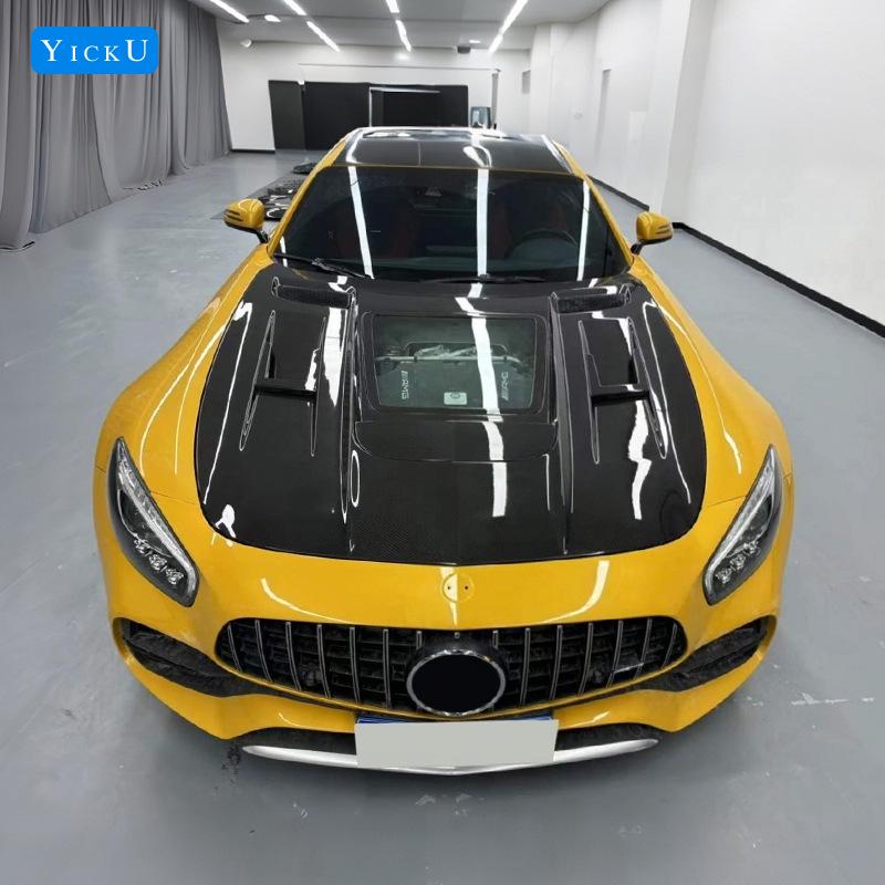 Mercedes AMG GT Серия Прозрачная Карбоновая Крышка Двигателя Стиль IMP