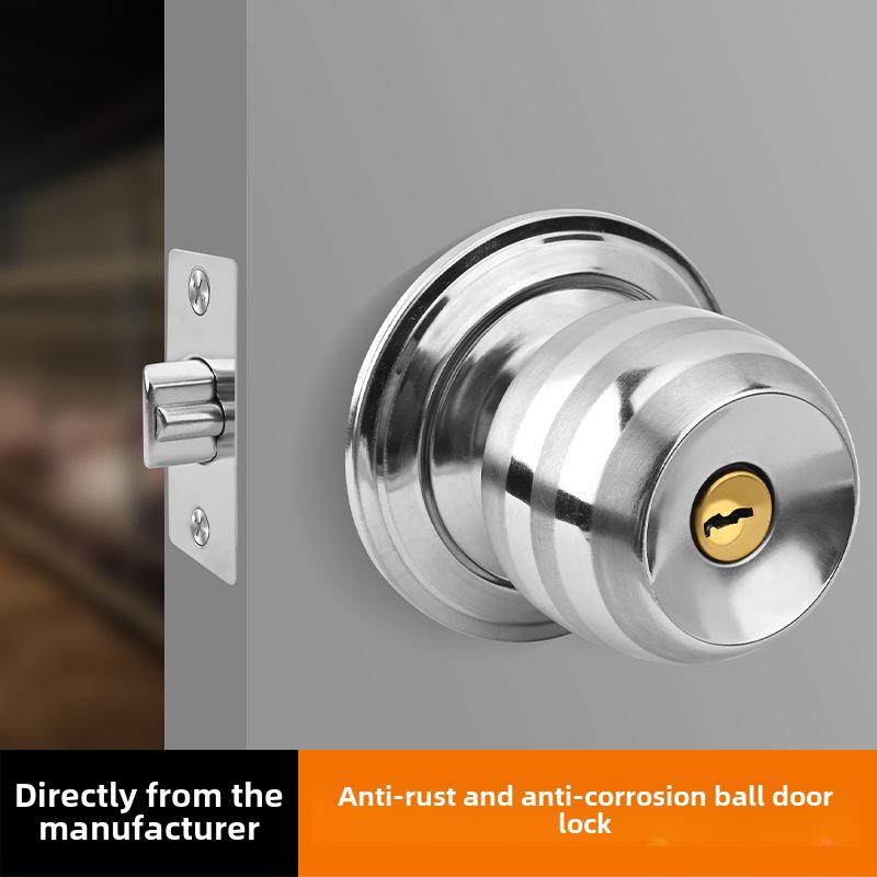 Stainless Steel Ball Door Lock for Bathroom or Restroom (Model 5831)