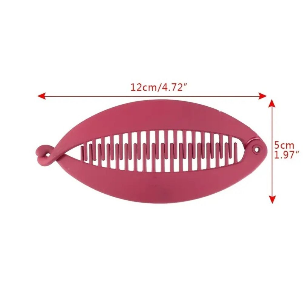Fish Shaped Hairpin Vertical Hair Clip Matte Vintage Twist Clamp Barrettes Headdress