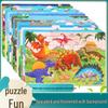 Dinosaur Wooden Puzzle for Children Ages 3-6: Educational and DIY Hand-Grasp Puzzle