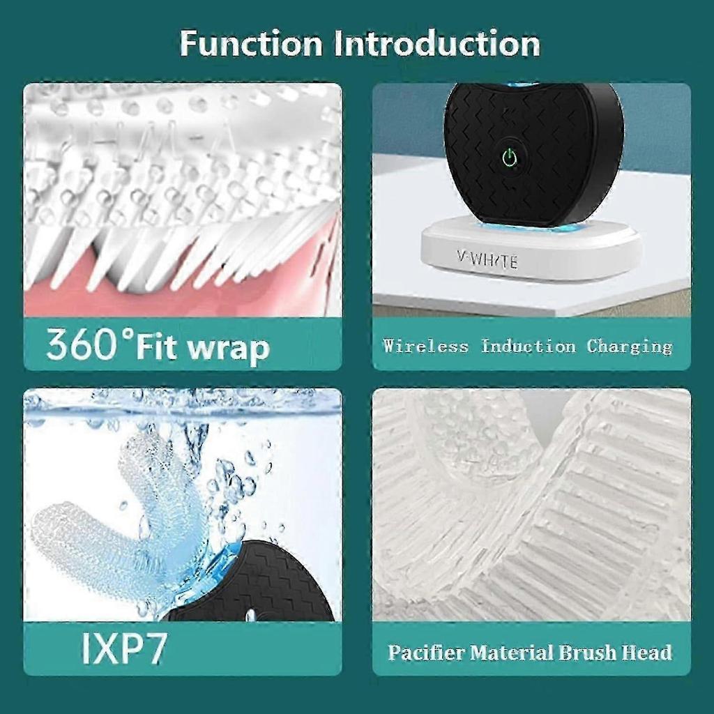 electric car Toothbrush,automatic Toothbrush,u-shape Sonic Toothbrush Teeth Whitening Kit With Replacement Brush Head