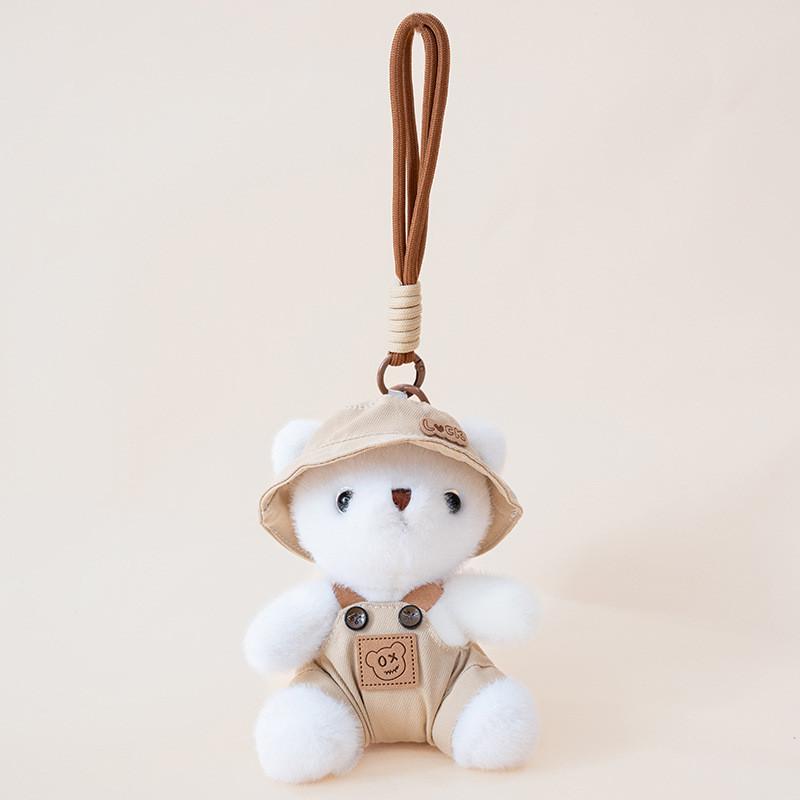 Bear The In Clothes Plush Toy With Hanging Loop Girls Gift School Bag Accessory
