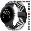 20-мм нейлоновый плетеный ремешок для Google Pixel Watch 3 45 мм Ремешок для Google Pixel Watch1/2/3 41 мм Магнитный браслет на запястье часы Браслет