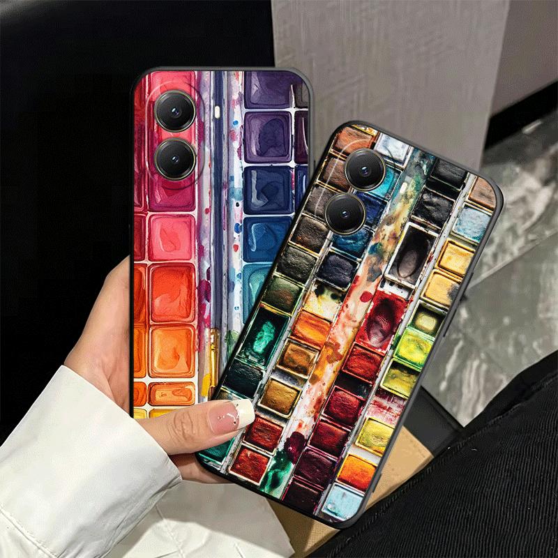 Watercolors Set Paint Palette Soft Phone Case for Xiaomi Poco X5 X6 X7 X8 Pro Max X3 F7 F8 Ultra M8 M7 M6 M5 Redmi 15 15C 14C 13