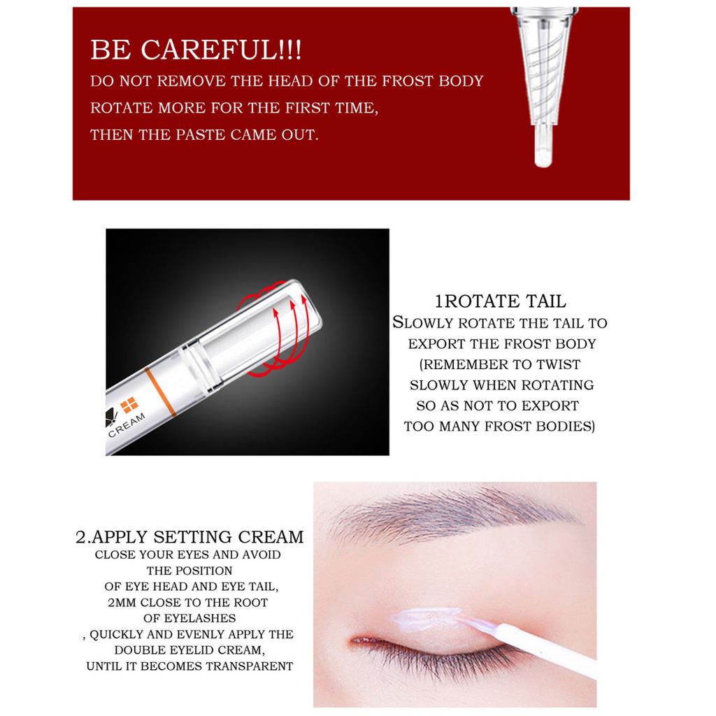 Паста длительного действия для формирования двойного века, водостойкий клей-карандаш для двойного века, карандаш для двойного века с 3-секундной складкой, натуральный карандаш для двойного сгиба века