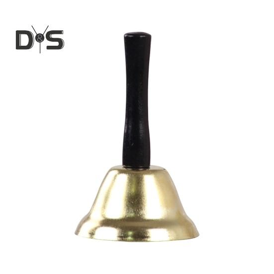 Christmas Hand Bell Wooden Handle Jingle Bells Clear Tone Handbell for Santa Claus Attraction Attention School Wedding Party Supplies