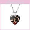 Модное ожерелье в форме сердца для поклонников Дневников вампира. Потрясающая подвеска из сплава и стекла