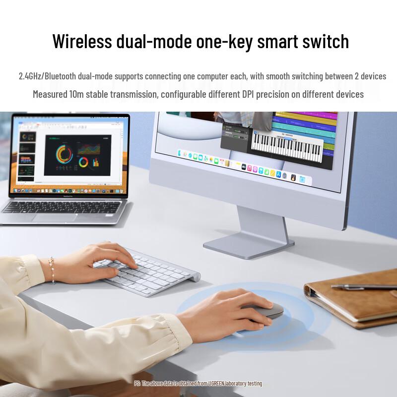 UGREEN MU001 Wireless Dual-Mode Silent Mouse