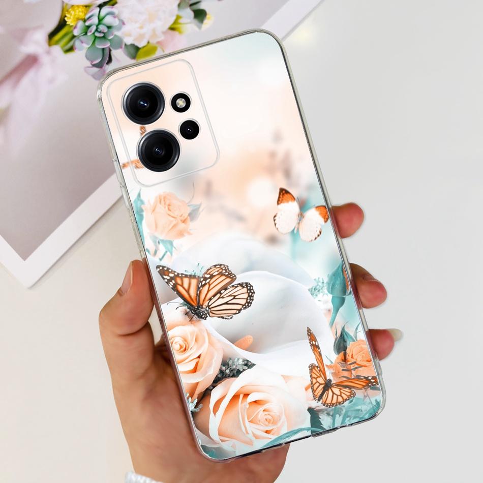 Для Xiaomi Redmi Note 12 Global Стильный Чехол для Телефона Мягкий Силикон ТПУ Задняя Крышка Для Redmi Note 12 Pro 4G Note12 12Pro