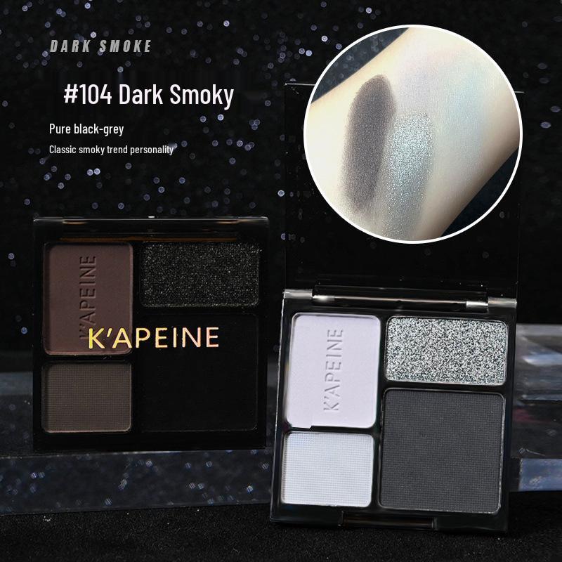 Heartbeat Cool-Toned Eyeshadow Palette: Y2K Spicy Girl, Punk, and European Dark Style with Fine Shimmer for Smoky Makeup
