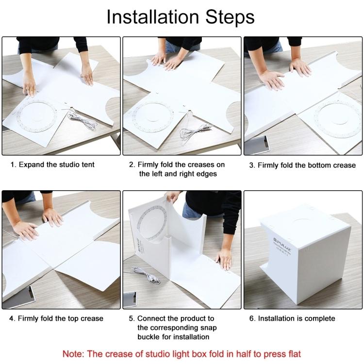 Складная студийная коробка с кольцевой светодиодной панелью 23 см