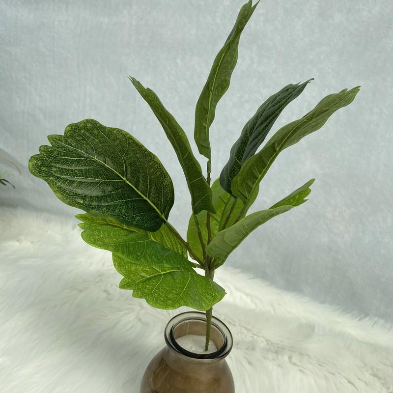 Искусственное зеленое дерево с 26 листьями для декора дома и создания фотосцены