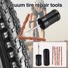 1 Set Bicycle Tubeless Tire Repair Kit with 5 Bacon Strips Insertion