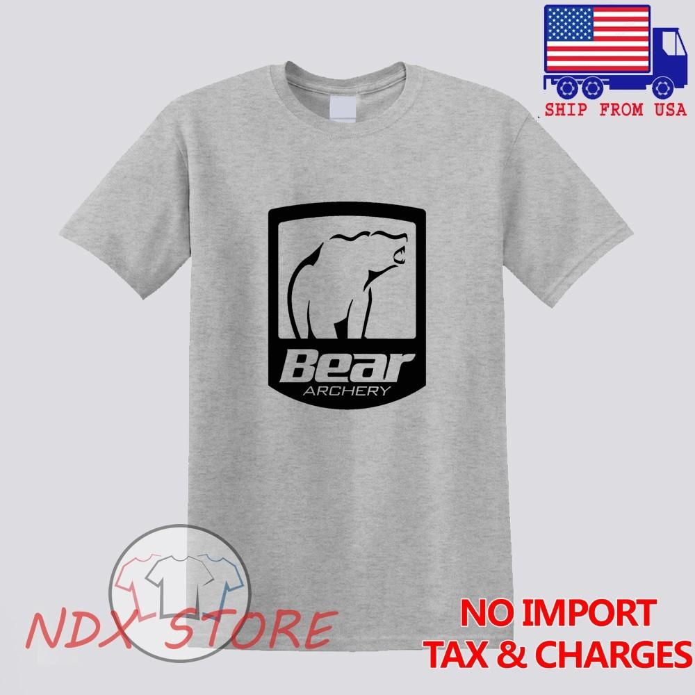 Bear Archery Hunting Bows Men#039;s Gray Size S5XL Unisex T-Shirt