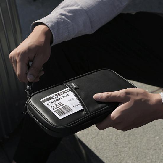 Сумка для паспорта Удобная пылезащитная сумка с несколькими отделениями большой вместимости Дорожный аксессуар