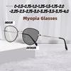 Women Luxury Photochromic Myopia Glasses Fashion Unisex Cat Eye Anti-UV Near Sight Eyeglasses Men Vintage Minus Diopter Eyewear