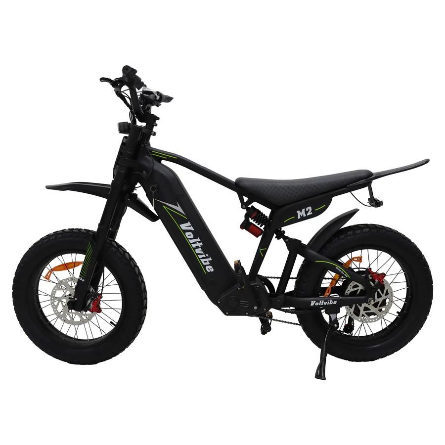 VOLTVIBE M2 Off-Road Electric Bike, 60V 25Ah Battery, Full Suspension