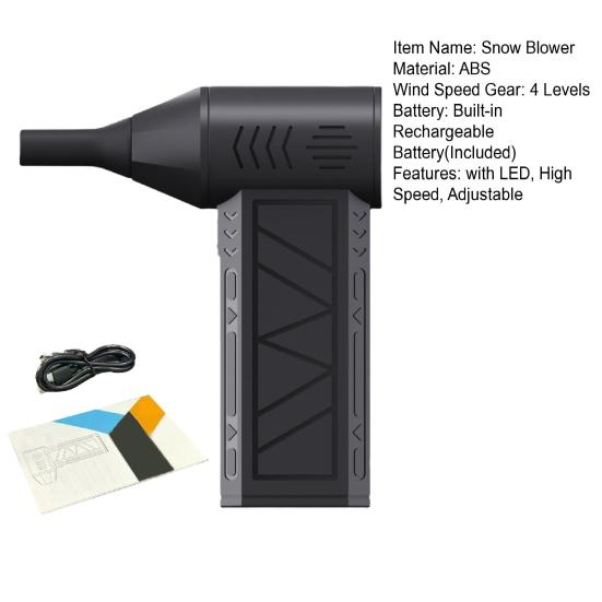 Мини Турбо Снегоуборщик Машина Уборка Снега Уборка Дома Воздуходувка Регулируемая Скорость Вентилятора Электрическая Воздуходувка