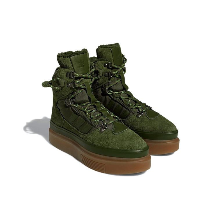 Ivy Park x adidas Super Sleek Boot Halls Of Ivy Женские кроссовки Зеленый Дикая сосна Фокус-олива GZ4454