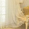 Embroidery Light Luxury Window Screen Bedroom Living Room Balcony Transparent Shading Sunscreen Water Soluble Embroidery Gauze Dream Shading