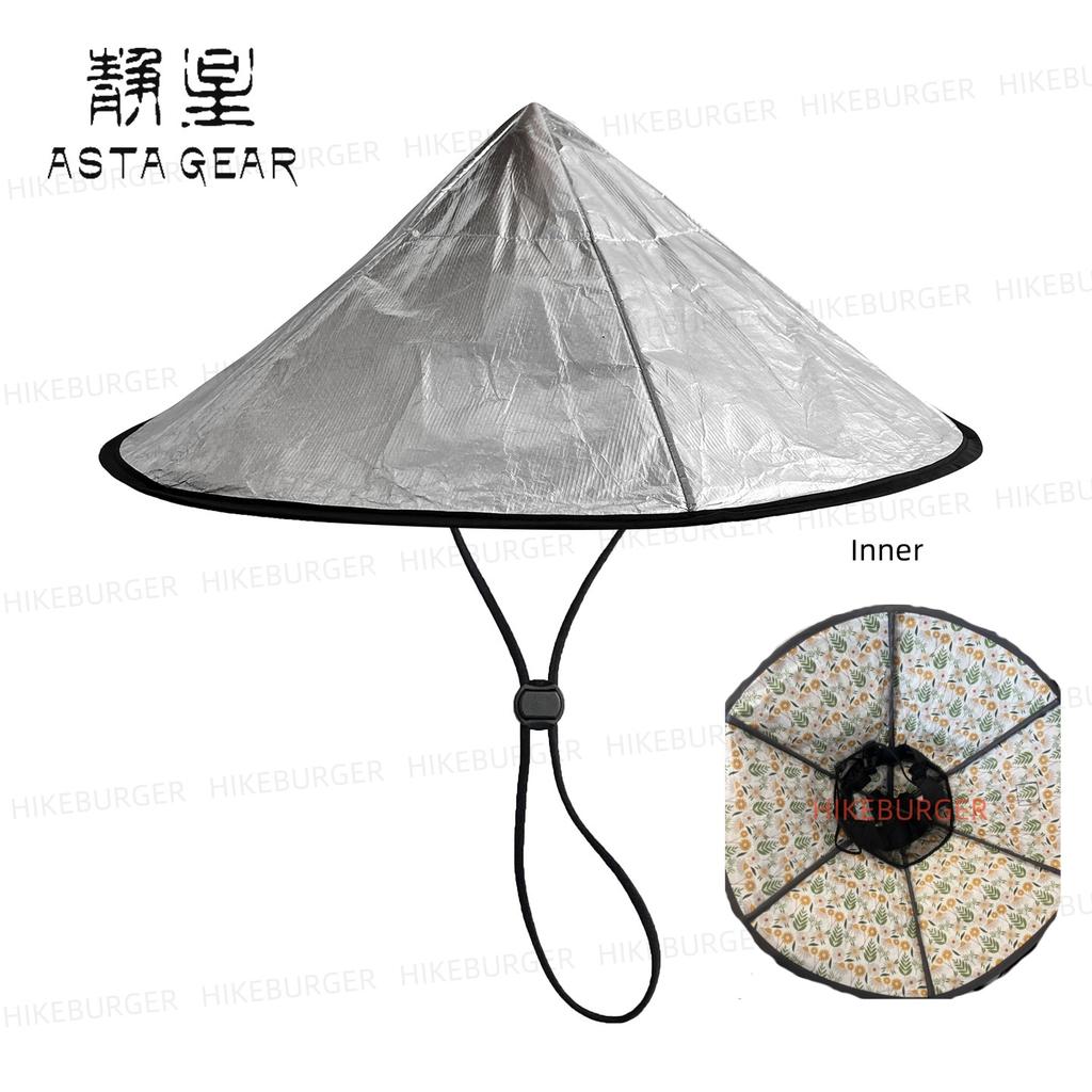 ASTA GEAR Панама из Тайвека/DCF Ультралегкая Шляпа для улицы Водонепроницаемая Складная Шляпа с Серебристым Покрытием Защита от Солнца для Походов и Бэкпэкинга