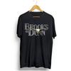 Футболка с логотипом Brooks&Dunn Ретро-футболка Ретро-стиль Подходит для фанатов, Унисекс-стиль, Подходит для всех сезонов