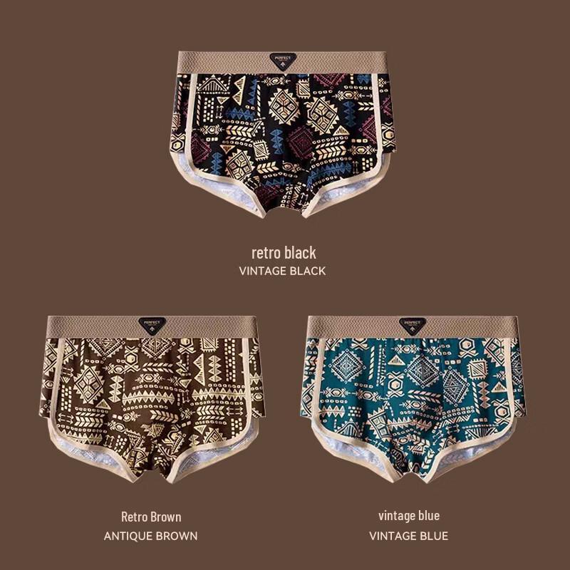 Мужские боксеры-брифы FitonTon из чистого хлопка, антибактериальные, 3 шт.