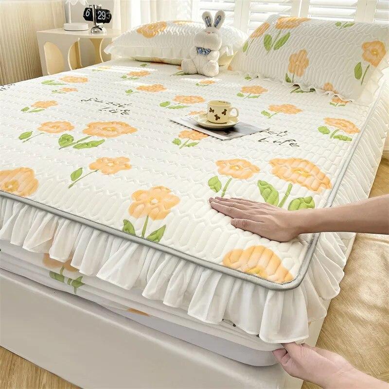 Домашний текстиль, простыня, набор наволочек, летняя крутая латексная нескользящая эластичная лента, покрывало, защитный чехол для матраса, простыня