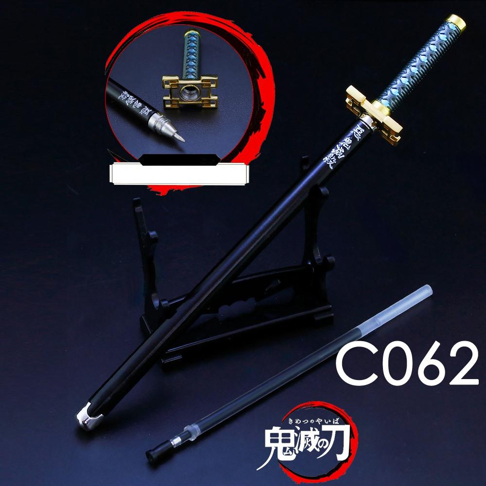 Аниме Demon Slayer Sword гелевая ручка 0,5 мм черные чернила сменная ручка для письма школьные канцелярские принадлежности Kimetsu No Yaiba