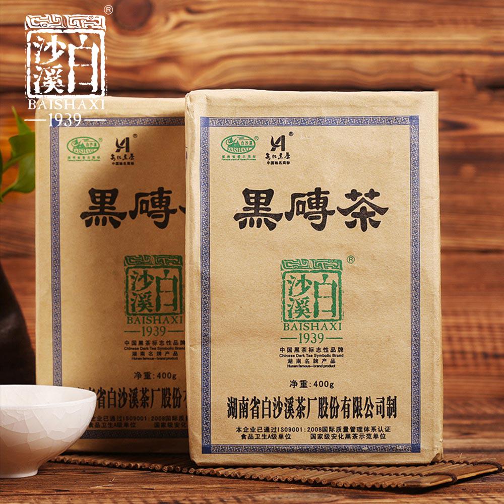 Чай Baishaxi 2010 г. Хей Чжуань Ча Аньхуа Бай Ша Си темный кирпичный китайский чай 400г