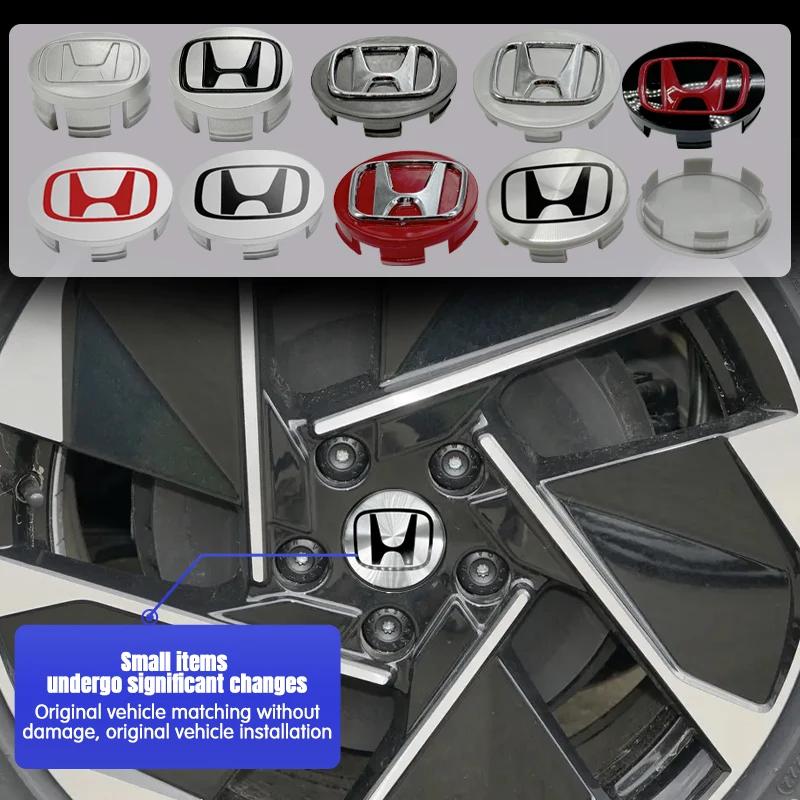 4pcs 69mm 62mm 58mm For Honda Car Wheel Center Cover Rim Hub Caps Accord Fit Jazz CRV CRZ City Alice Odyssey Badge logo Emblem