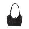 Y2K Underarm Bag French Tote Bag Trendy Bow Ribbon Shoulder Bag  Women