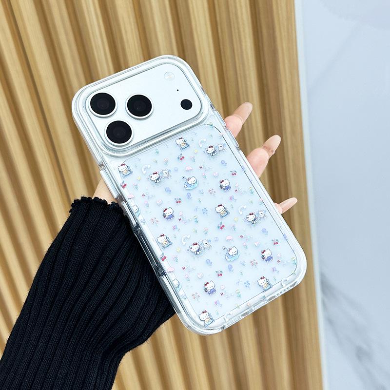 Креативный прозрачный чехол с мультяшным котом для iPhone 16 Pro Max и Apple 17 Pro