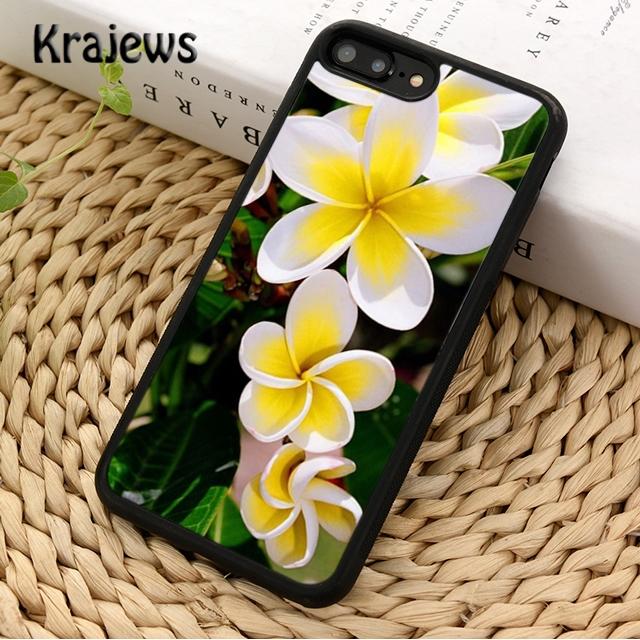 Krajews Тропические Цветы Франжипани Для Чехла Телефона iPhone 17 Air 16 15 14 plus 12 13 pro max coque Fundas