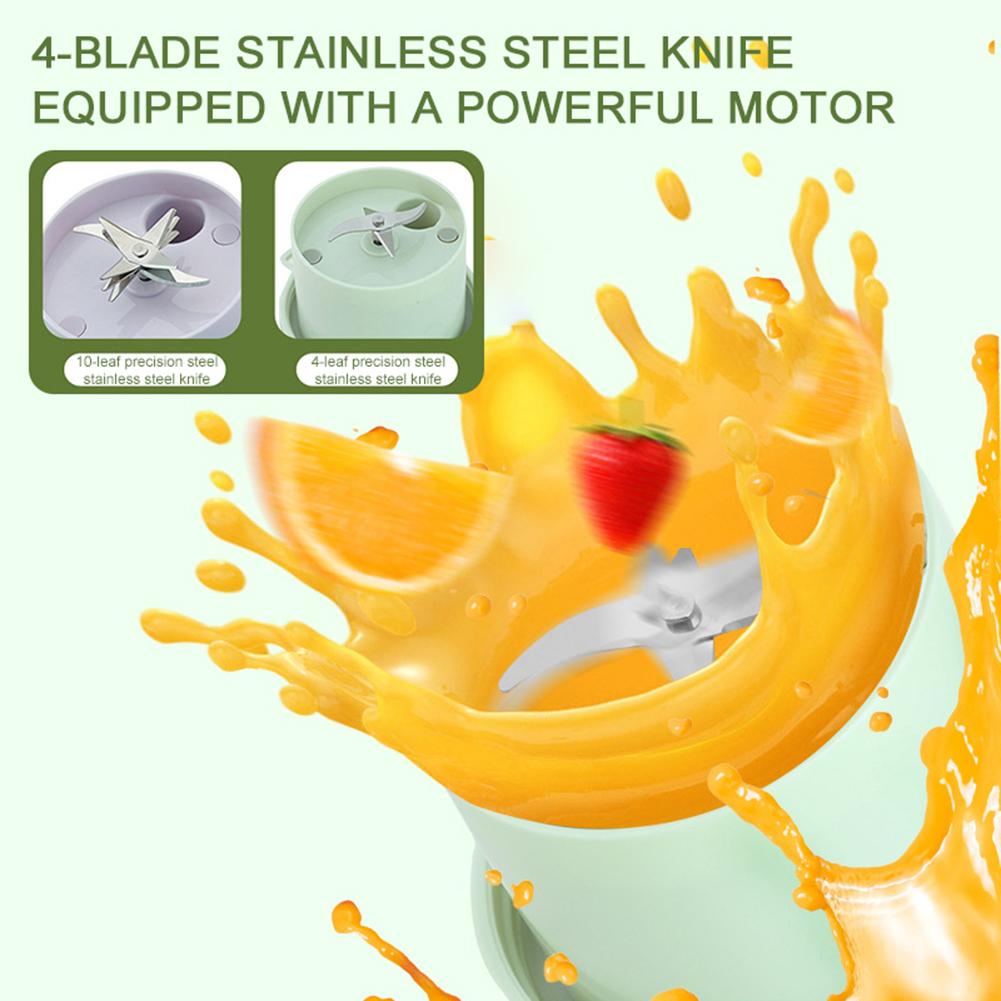 Портативный электрический блендер-соковыжималка с USB-подзарядкой, мини-блендер-соковыжималка для офиса, спорта, машина для сока, бутылка для воды