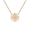 [H6204] - Gold Plated Necklace 'Choreography' Gold - 16 Mm