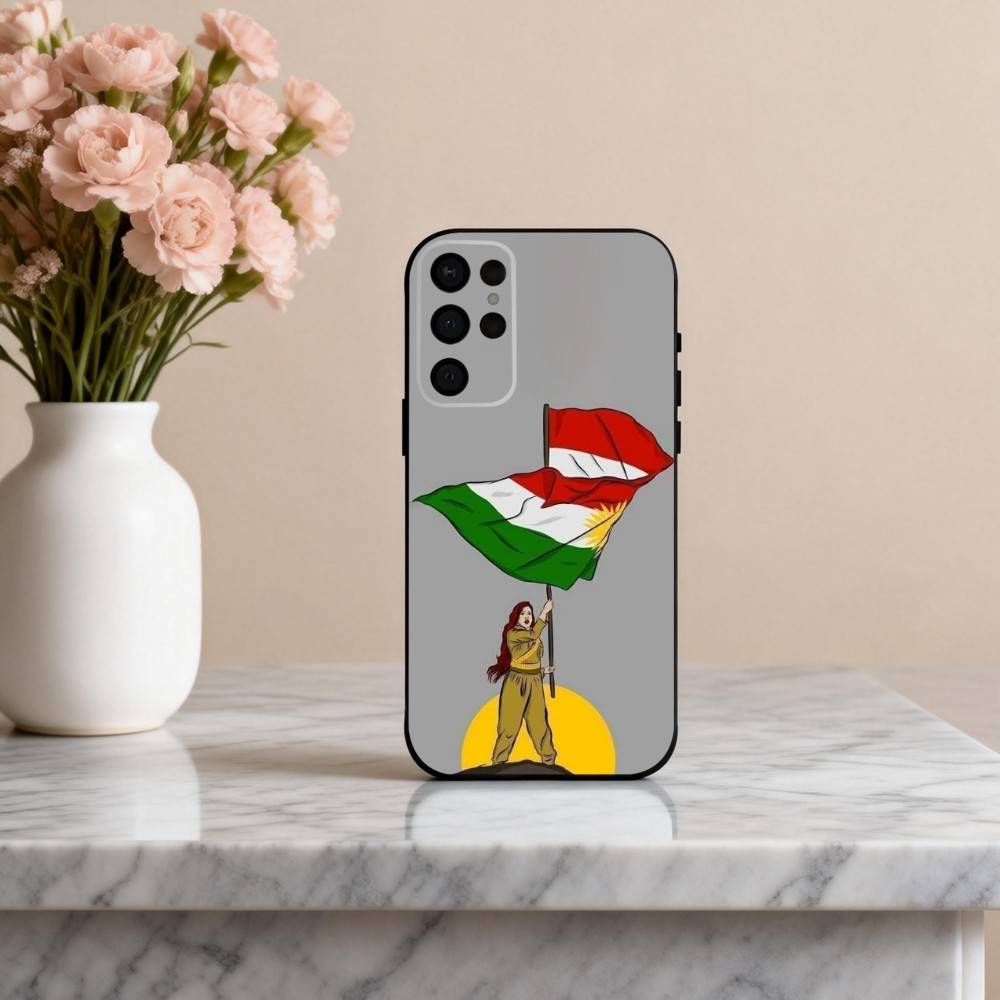 K-Курдистан-N F-Флаг-G Чехол для телефона для Samsung S25,24,23,22,30,21,10,9,Ultra,Plus,Lite,FE,4,5 G Мягкий черный чехол