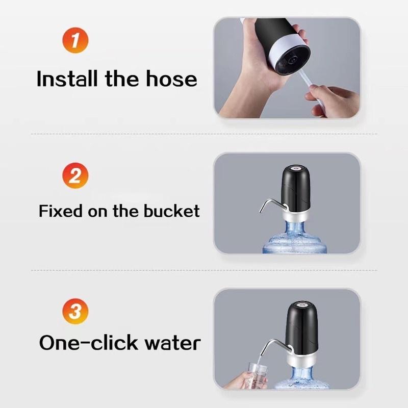 Электрический насос для диспенсера воды с функцией зарядки через USB, автоматический насос для питьевой воды