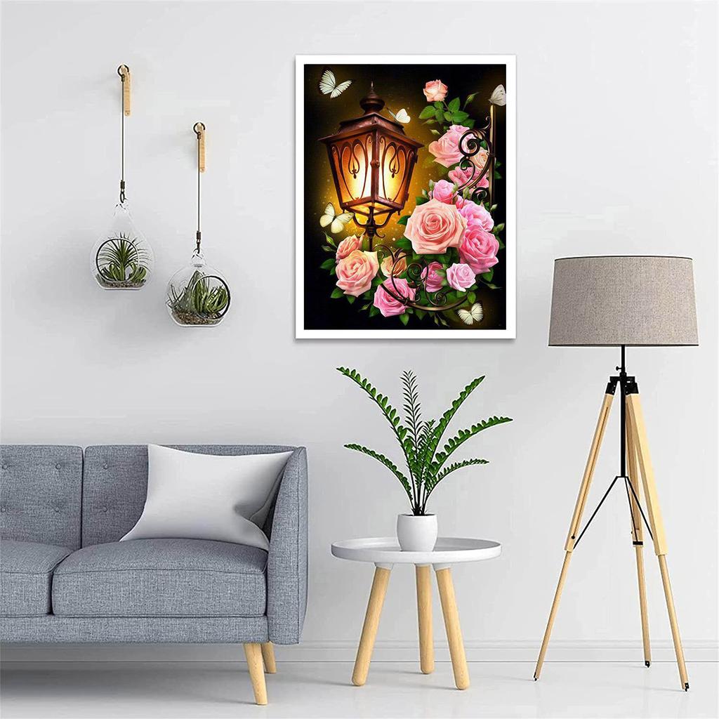 DIY Алмазная картина Ланте Розы Набор для вышивки крестом Мозаика Искусство Алмазная картина Полный круг/Квадратный алмаз Украшение дома