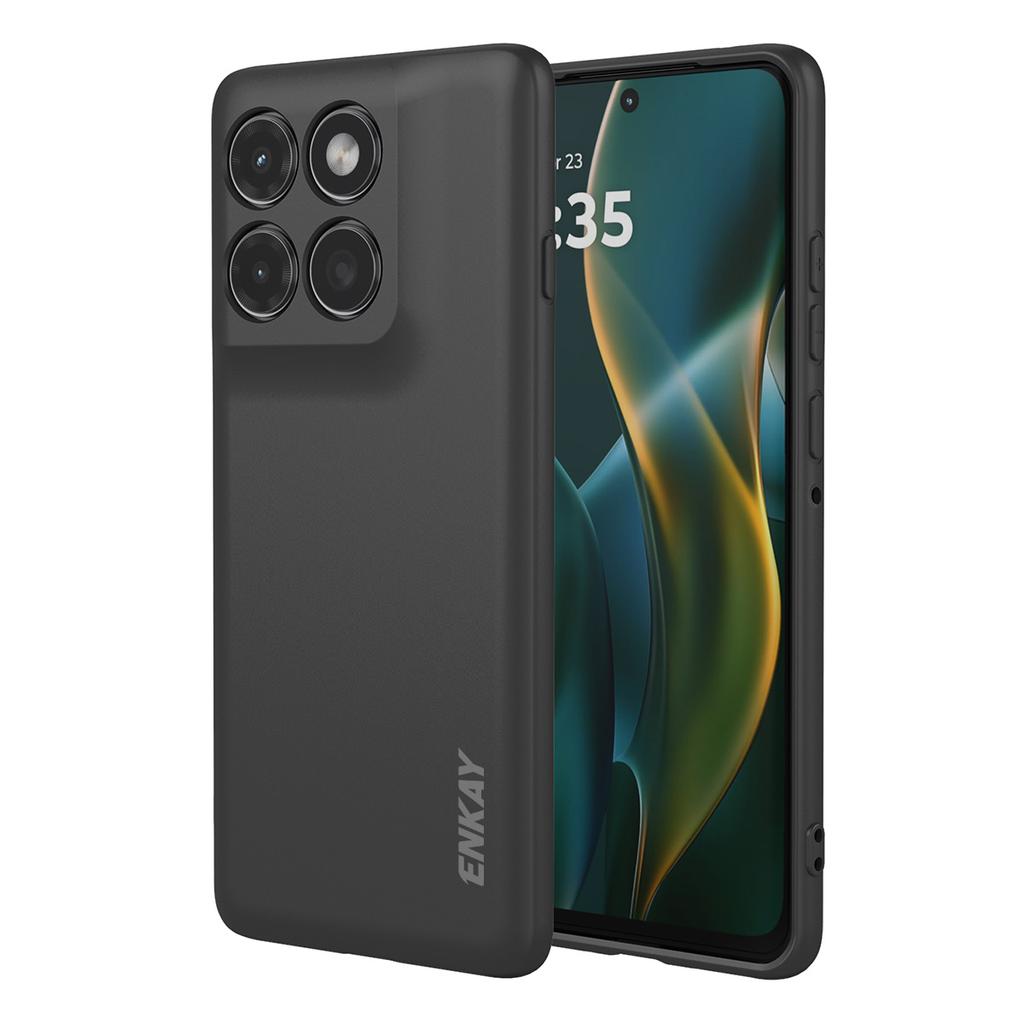 Для Motorola Edge 60 Pro 5G Силиконовый чехол ENKAY HAT PRINCE Прямоугольный чехол для задней панели мобильного телефона