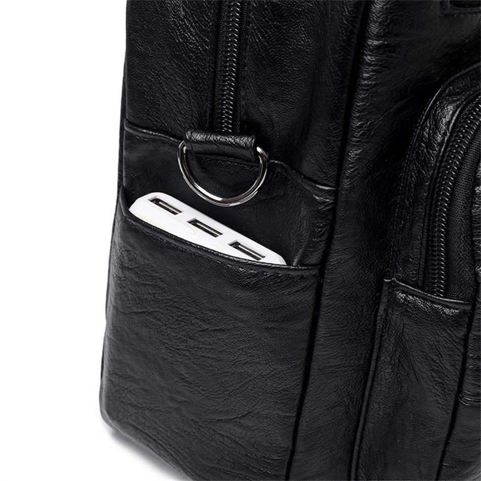 Повседневная женская многофункциональная сумка-мессенджер, модная мягкая искусственная кожа, дизайнерские женские рюкзаки для школы, подростков, дорожный рюкзак