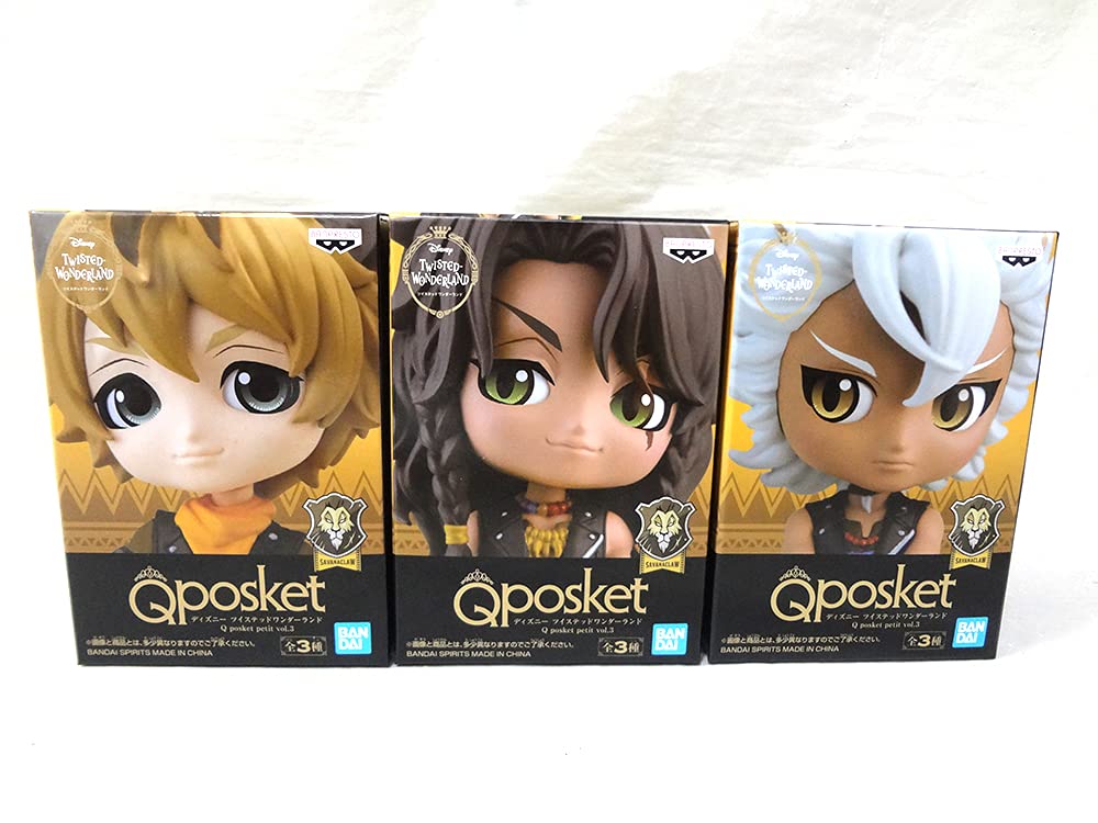 Banpresto Disney Twisted Wonderland Q posket petit все 3 типа набор том 3