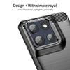 Для Motorola Moto G86 5G Задняя крышка MOFI Матовая текстура Углеволокно Мягкий чехол из ТПУ