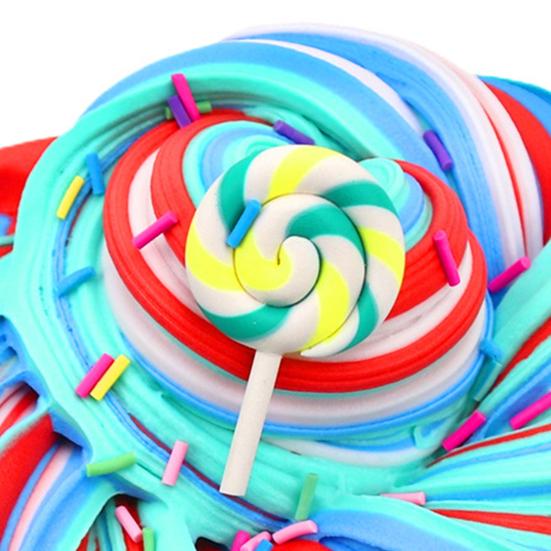 4 шт. круглая игрушка для развлечения сенсорная универсальная сжимаемая цветная глина пончик конфета детский подарок