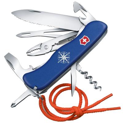Ключ-скоба для ножа VICTORINOX Skipper Blue, оснащенный шипом Marlin Spike, швейцарский многофункциональный инструмент с 18 функциями [] 0.8593.2W